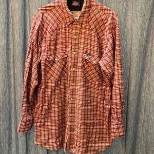 Dickies Brand Snap Button Long Sleeve